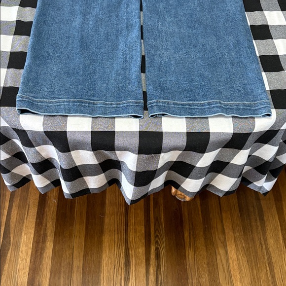 Judy Blue High Waist Double Button Star Front Seam Wide Leg Denim Jeans 14W x 32 - Picture 13 of 15